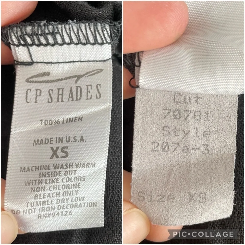 CP SHADES REGINA LINEN TWILL BLACK HW Women’s XS